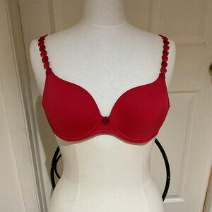 Marie Jo Tom Heart Shaped Padded Bra - Scarlet